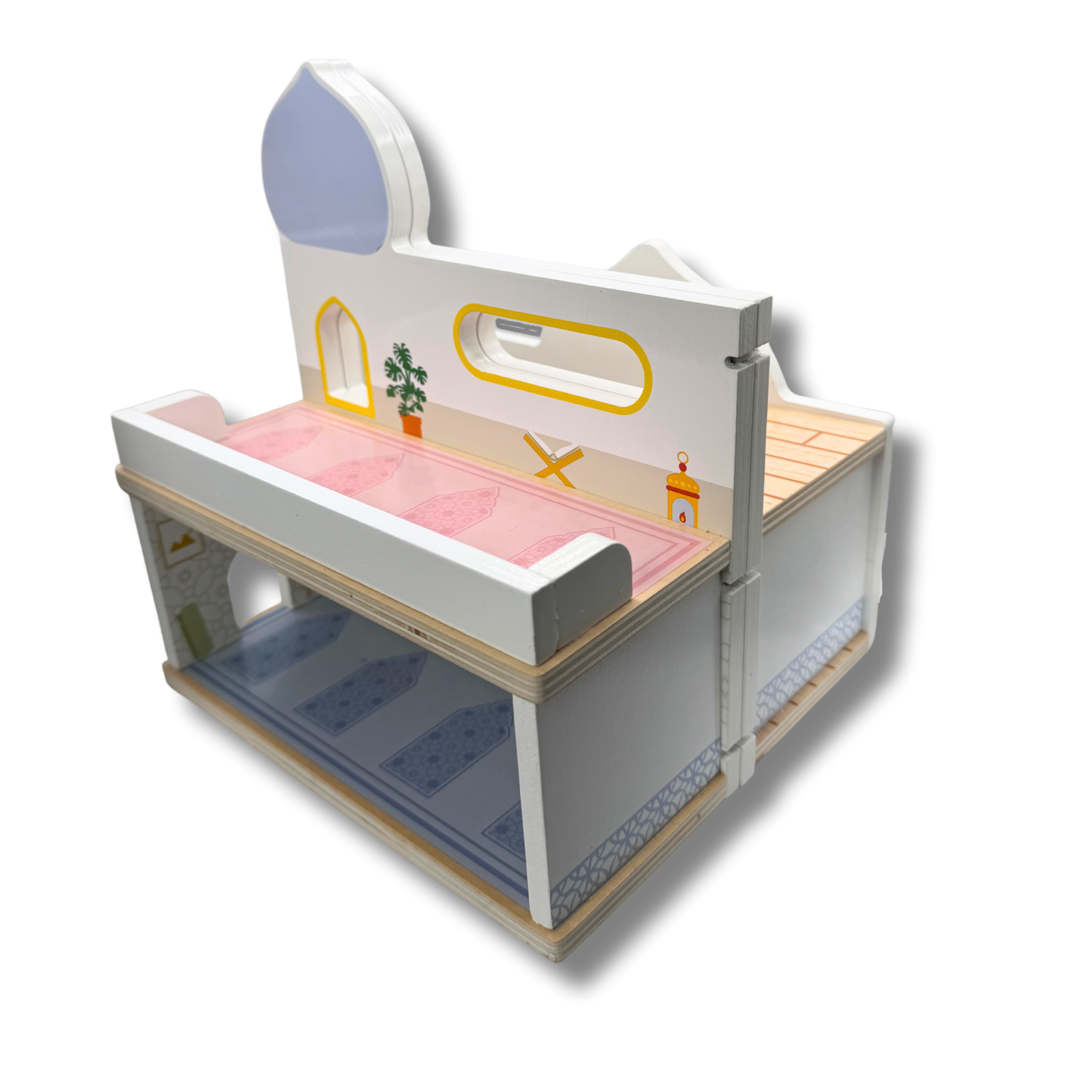 masjid mosque dollhouse wooden toy for muslim kids