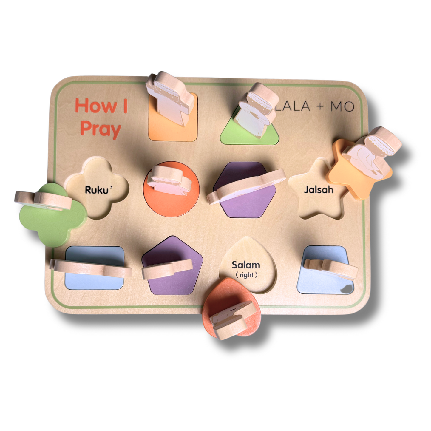 namaz prayer salaat wooden puzzle muslim kids toddlers