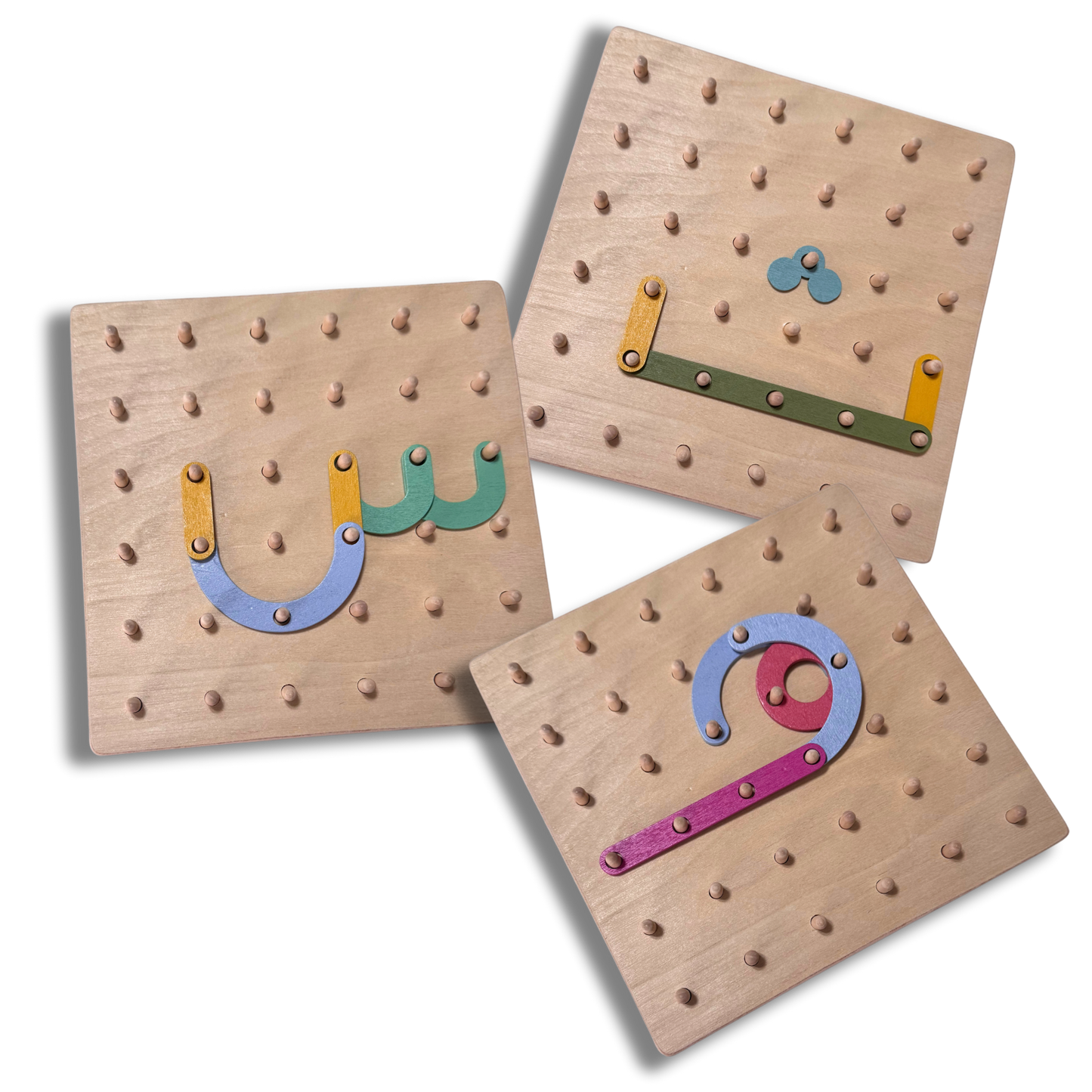 Arabic Letter Construction Pegboard