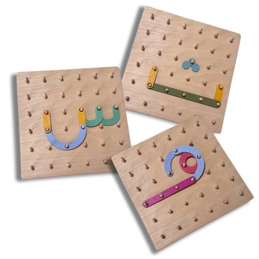 Arabic Letter Construction Pegboard