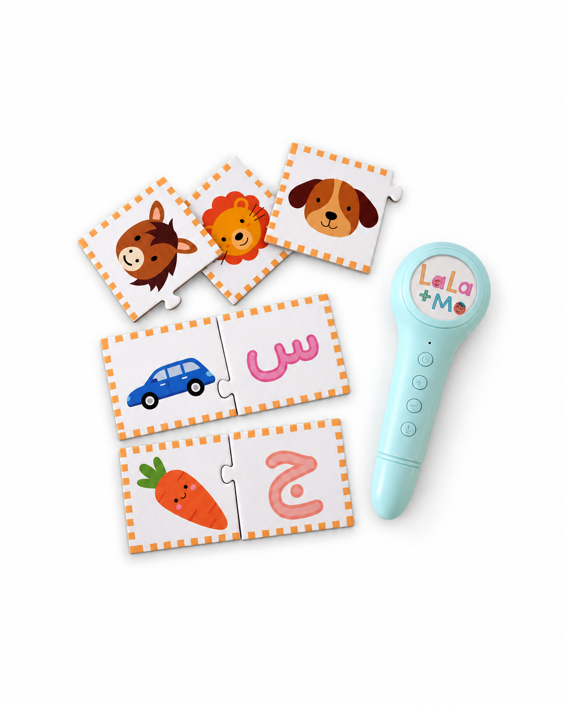 Arabic Pre-K Puzzle Cards Bundle (4 Sets) | 106 Self-Correcting Puzzles