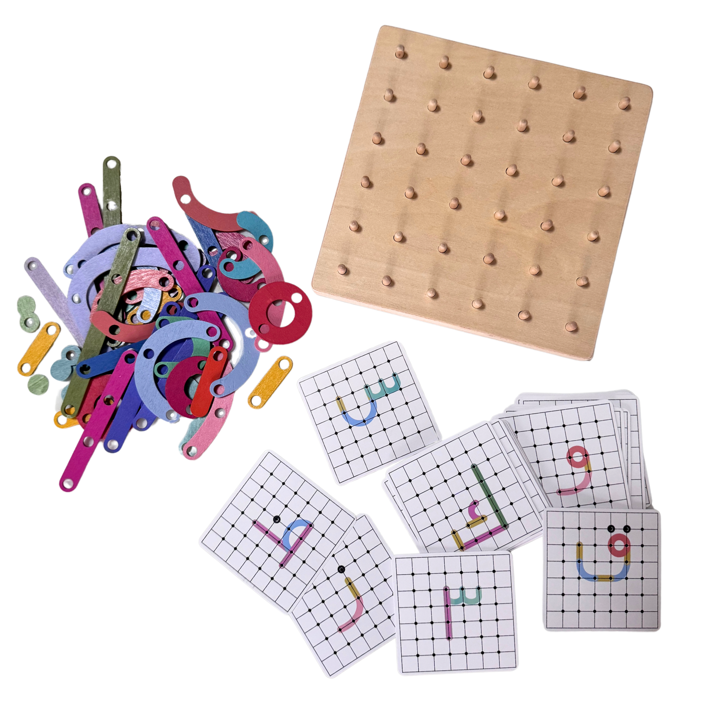 Arabic Letter Construction Pegboard