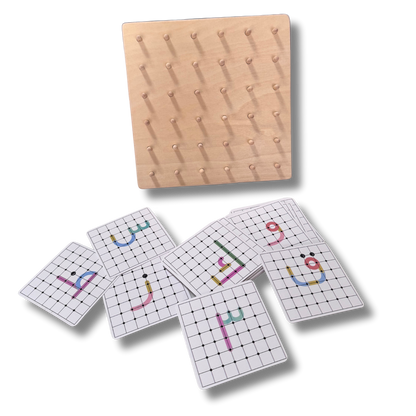 Arabic Letter Construction Pegboard