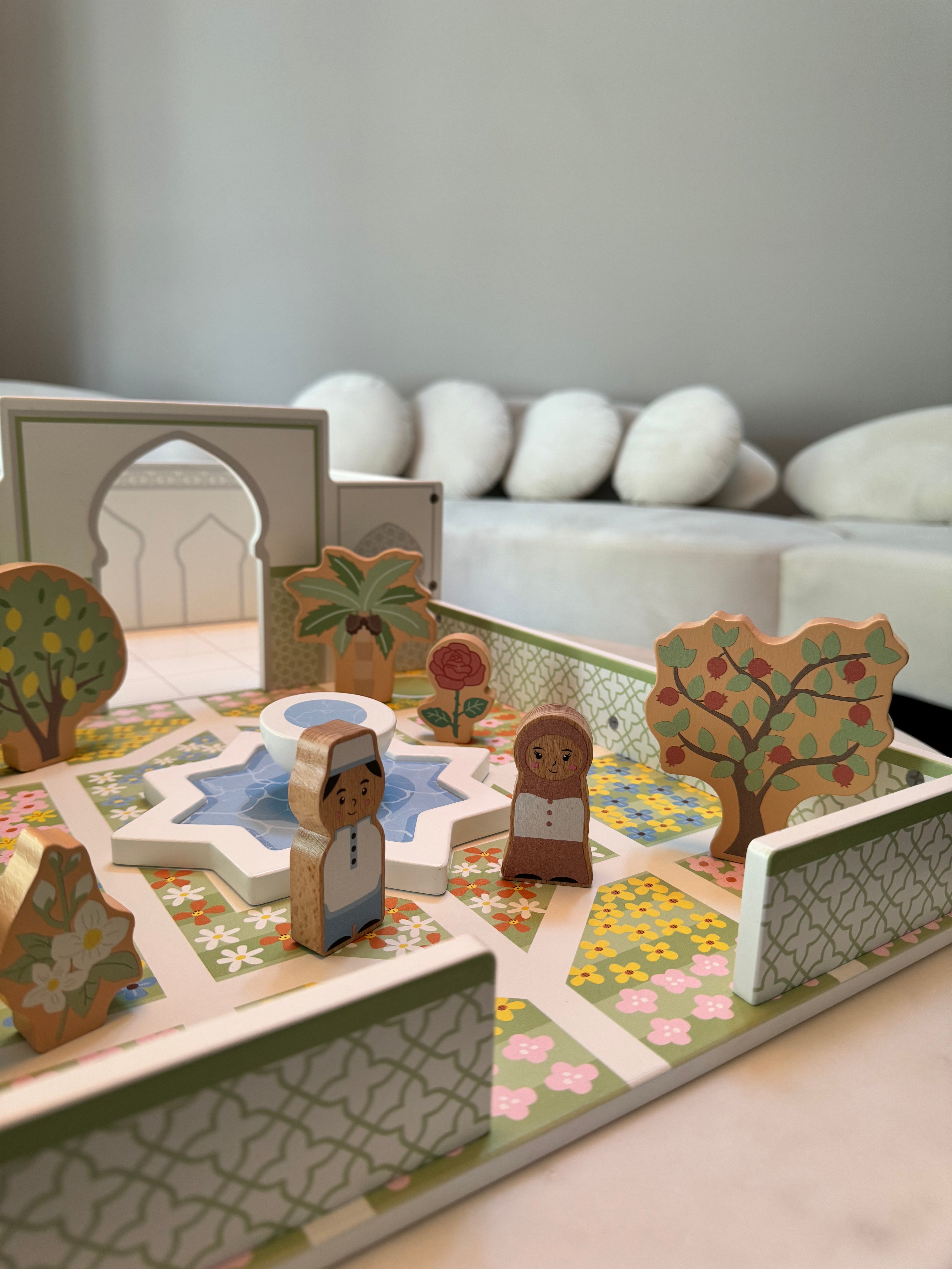 islamic garden wooden toy for muslim kids