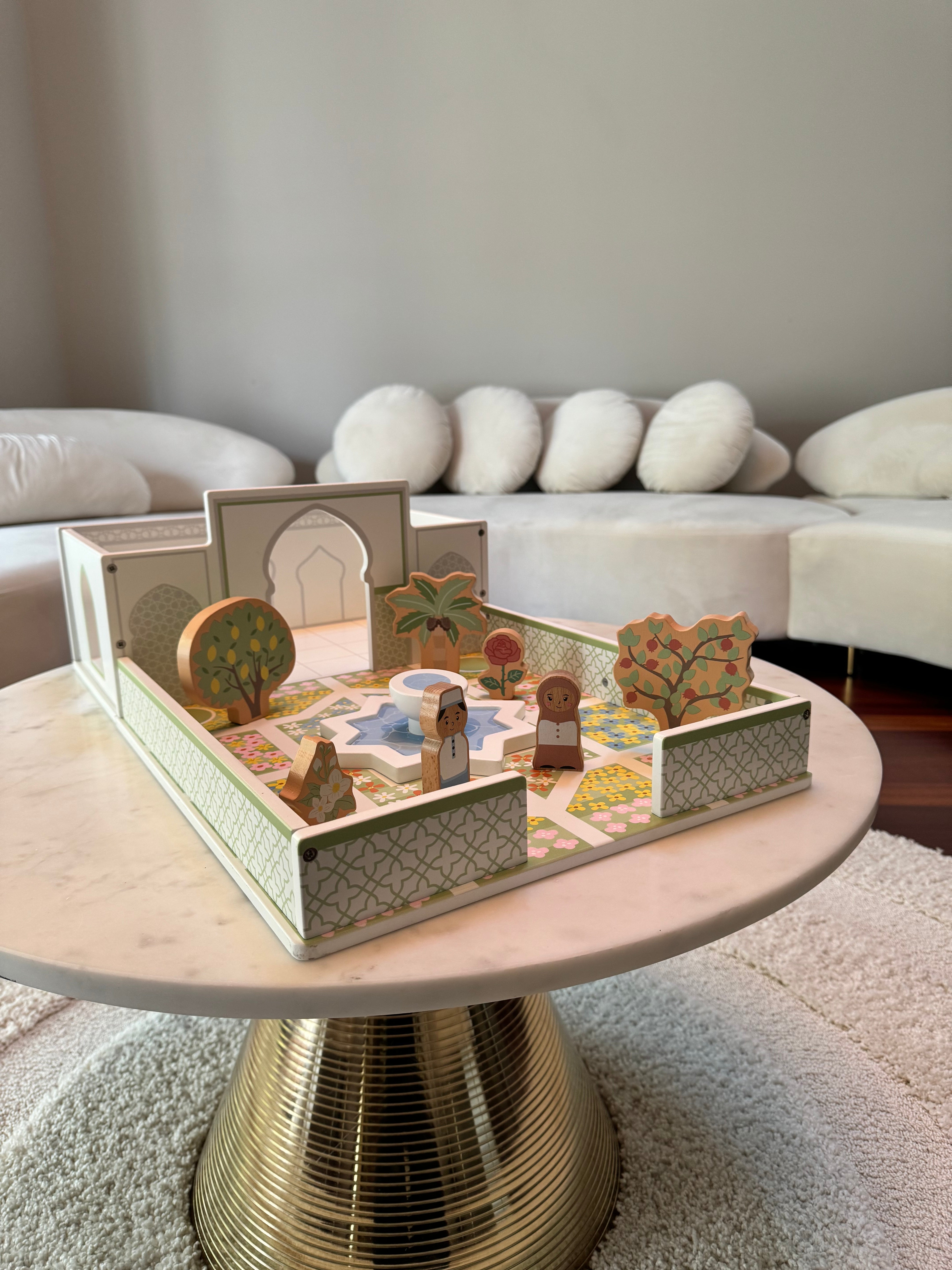 islamic garden wooden toy for muslim kids